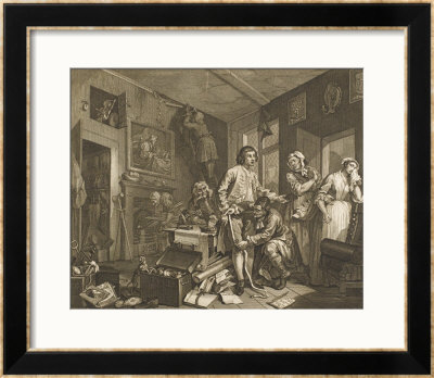 Young Heir Takes Possession Of The Miser's Effects by William Hogarth Pricing Limited Edition Print image