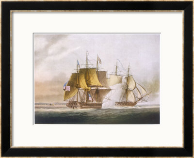 Naval Combat Off Boston Between Hms Shannon And The American Frigate Chesapeake by Jeakes Pricing Limited Edition Print image