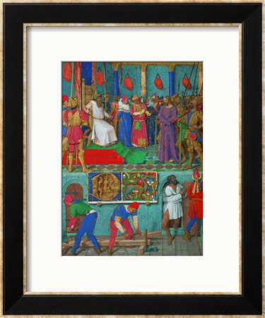Les Heures D'etienne Chavalier: Christ Before Pilate by Jean Fouquet Pricing Limited Edition Print image