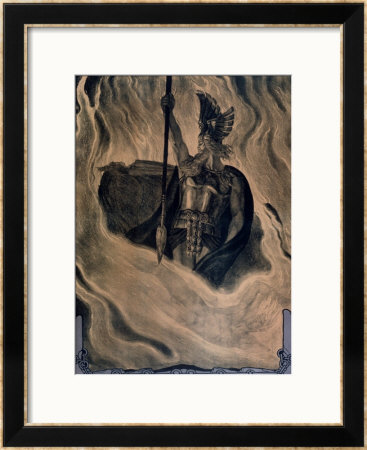 Odin Calling Up The Fire, Circa 1914 by Franz Stassen Pricing Limited Edition Print image