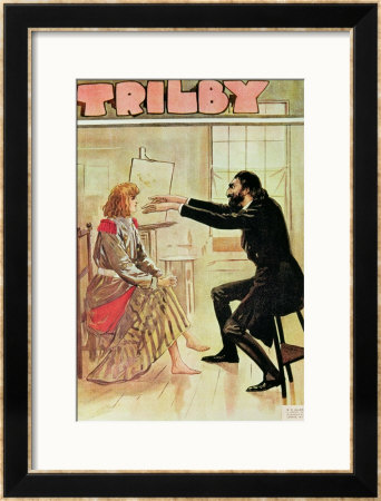 Trilby Hypnotised By Svengali, Illustration From Trilby, 1894 by George L. Du Maurier Pricing Limited Edition Print image