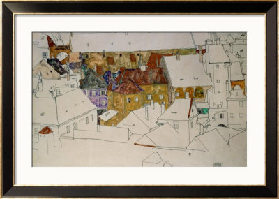 The Yellow Town, 1914 by Egon Schiele Pricing Limited Edition Print image