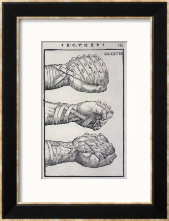 Detailed Views Of A Roman Cestus A Leather Glove Used In Ancient Boxing by A. Forbes Pricing Limited Edition Print image