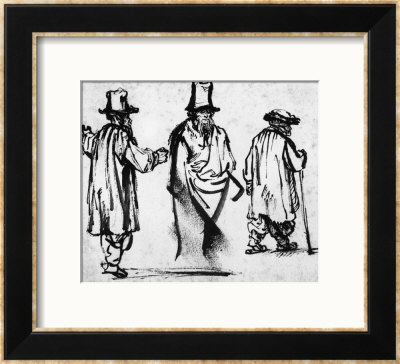 Three Men, British Museum, London by Rembrandt Van Rijn Pricing Limited Edition Print image