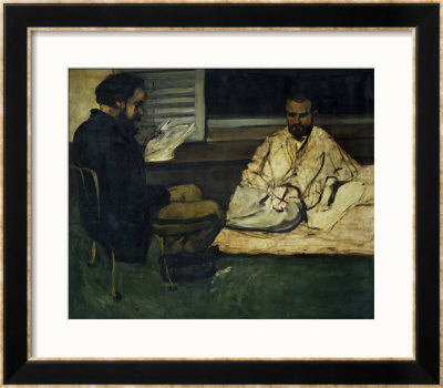 Paul Alexis (Secretary To Zola), Reading To Emile Zola, 1869-1870 by Paul Cezanne Pricing Limited Edition Print image