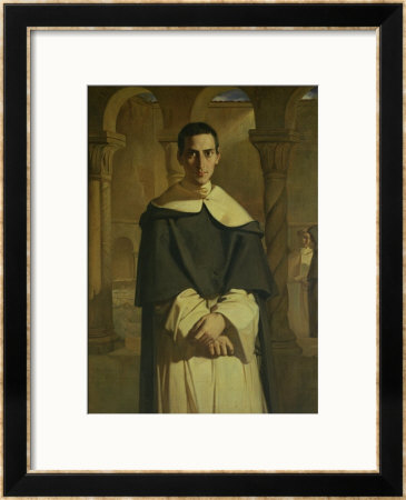 Portrait Of Jean Baptiste Henri Lacordaire (1802-61), French Prelate And Theologian, 1841 by Theodore Chasseriau Pricing Limited Edition Print image