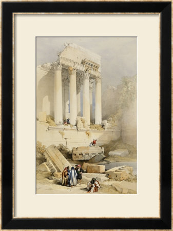 The Western Portico, Baalbec by David Roberts Pricing Limited Edition Print image