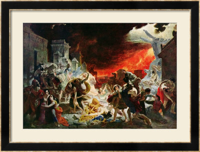 The Destruction Of Pompeii In 79 Ad by Karl Pawlowitsh Bruelow Pricing Limited Edition Print image