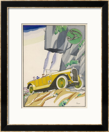 On A Mountain Road Good Shock Absorbers Are Desirable by Planas Pricing Limited Edition Print image