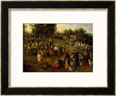 Folk Dance Before The Archdukes (Detail) by Jan Brueghel The Elder Pricing Limited Edition Print image