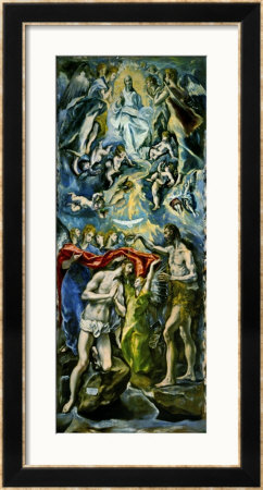 The Baptism Of Jesus Christ, 1597/1600 by El Greco Pricing Limited Edition Print image