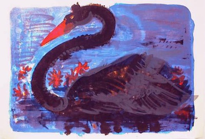 Schwarzer Schwann by Rainer Fetting Pricing Limited Edition Print image