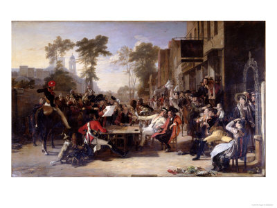 Chelsea Pensioners Reading The Waterloo Dispatch, Set In The King's Road, Chelsea, London by Sir David Wilkie Pricing Limited Edition Print image