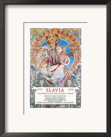 Slavia Insurance Company by Alphonse Mucha Pricing Limited Edition Print image