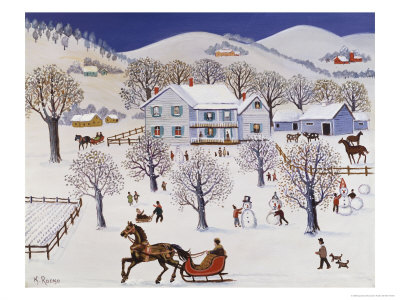 First Snow, C.1994 by Konstantin Rodko Pricing Limited Edition Print image