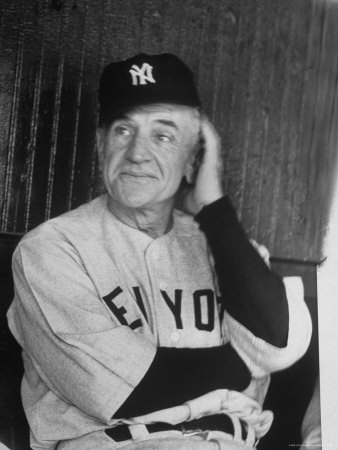 New York's Coach Casey Stengel, Scratching His Head by Francis Miller Pricing Limited Edition Print image