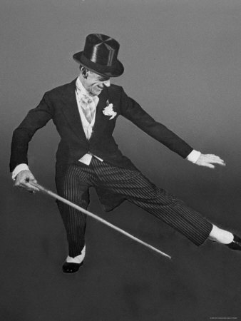 Fred Astaire In Top Hat, Tail, And Cane As He Taps Through Puttin On The Ritz For Blue Skies by Bob Landry Pricing Limited Edition Print image