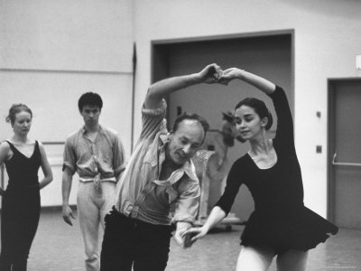 George Balanchine And Kay Mazzo Rehearse New York City Ballet Production Of Don Quixote by Gjon Mili Pricing Limited Edition Print image