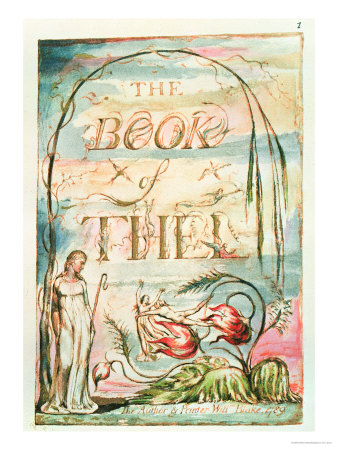 The Book Of Thel, Title Page, 1789 by William Blake Pricing Limited Edition Print image