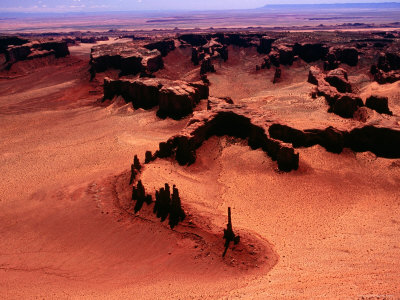 Aerial Of Monument Valley by Jim Wark Pricing Limited Edition Print image