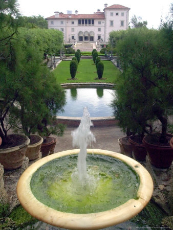 Vizcaya Gardens And The Beautiful Italian Renaissance Inspired Villa by Marta Lavandier Pricing Limited Edition Print image