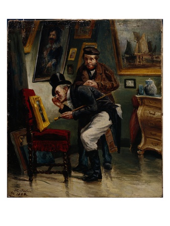 The Art Dealer, 1884 (Oil On Canvas) by H. Jahn Pricing Limited Edition Print image