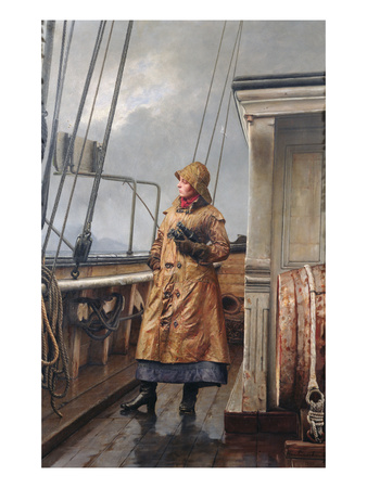 The Captain's Wife, 1895 (Oil On Canvas) by Carl Sundt-Hansen Pricing Limited Edition Print image