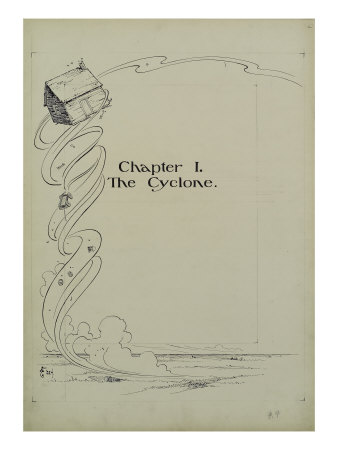 Chapter I, The Cyclone by William W. Denslow Pricing Limited Edition Print image