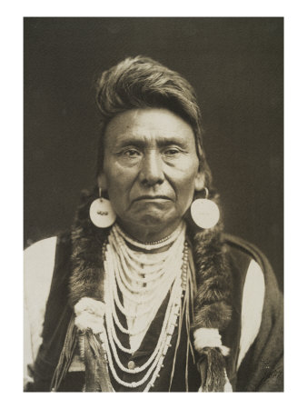 Chief Joseph, Nez Perce Napoleon, Leader Of War Of 1887, Indian Warrior And Statesman From Idaho by Edward S. Curtis Pricing Limited Edition Print image