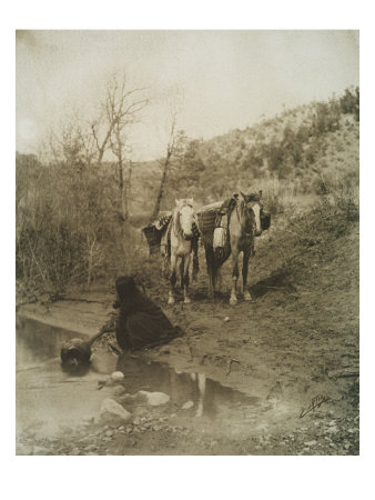 Getting Water by Edward S. Curtis Pricing Limited Edition Print image
