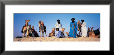 Tuareg Camel Riders, Mali, Africa by Panoramic Images Pricing Limited Edition Print image