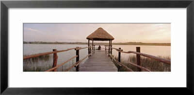 Dock And Lake, Villa Arqueologica, Coba, Quintana Roo, Mexico by Panoramic Images Pricing Limited Edition Print image