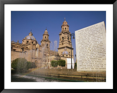 Cathedral Of Morelia, Mexicop; Morelia, The Capital Of Michoacan, Is Colonial City Founded In 1514 by Gina Martin Pricing Limited Edition Print image