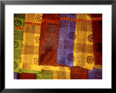 Detail Of Adinkra Cloth, Market, Sampa, Brongo-Ahafo Region, Ghana by Alison Jones Pricing Limited Edition Print image