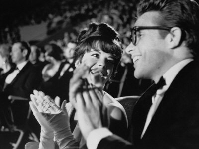 Actress Natalie Wood, Best Actress Nominee For Splendor In The Grass, Laughing As She Applauds by Allan Grant Pricing Limited Edition Print image
