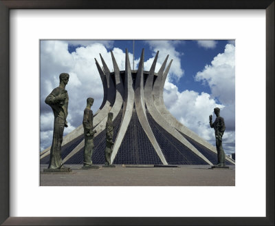 Cathedral, Brasilia, Unesco World Heritage Site, Brazil, South America by Walter Rawlings Pricing Limited Edition Print image