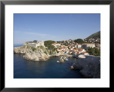 Fortress Lovrijenac, View From The City Wall, Dubrovnik, Dalmatia, Croatia by Joern Simensen Pricing Limited Edition Print image