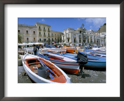 Marina Corta In Morning Light, Lipari, Aeolian Islands, Unesco World Heritage Site, Sicily, Italy by Kim Hart Pricing Limited Edition Print image