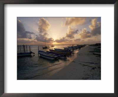 Fishing Boats At Sunset, Mexico by Dan Gair Pricing Limited Edition Print image