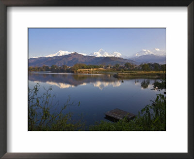 Annapurna Range Reflecting In Phewa Lake, Pokhara, Nepal by Jane Sweeney Pricing Limited Edition Print image