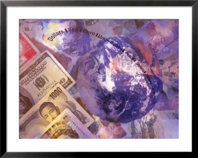 International Currencies And Earth by Eric Kamp Pricing Limited Edition Print image