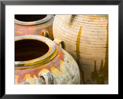 Pots On Display At Viansa Winery, Sonoma Valley, California, Usa by Julie Eggers Pricing Limited Edition Print image