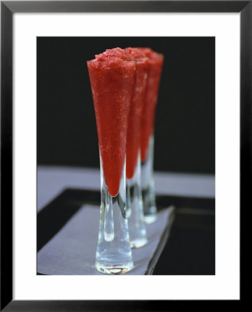Raspberry Granita In Three Glasses by Michael Paul Pricing Limited Edition Print image