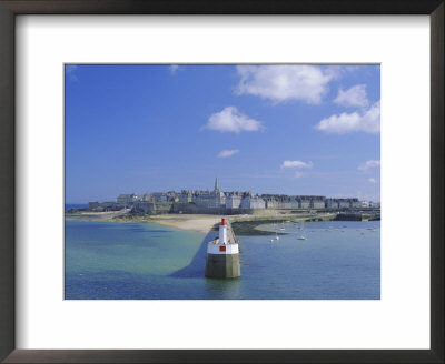View From Sea To The Walled Town (Intra Muros), St. Malo, Ille-Et-Vilaine, Brittany, France, Europe by Ruth Tomlinson Pricing Limited Edition Print image