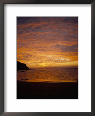 Sunset At Fishing Village, Horcon, Chile, South America by Mark Chivers Pricing Limited Edition Print image