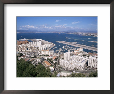 View Over Airport And Europort, Gibraltar, Mediterranean by Michael Jenner Pricing Limited Edition Print image