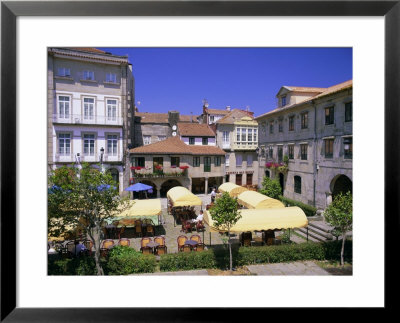 Old Town Cafes, Pontevedra, Galicia, Spain, Europe by Gavin Hellier Pricing Limited Edition Print image