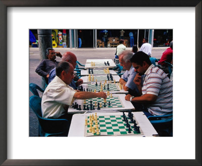 Chess Players At Boulevard De Sabana Grande, Caracas, Distrito Federal, Venezuela by Krzysztof Dydynski Pricing Limited Edition Print image