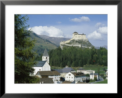 Castle And Town, Tarasp, Switzerland by R H Productions Pricing Limited Edition Print image