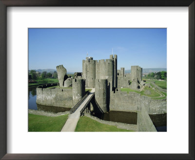 Caerphilly Castle, Glamorgan, Wales, Uk, Europe by Adina Tovy Pricing Limited Edition Print image